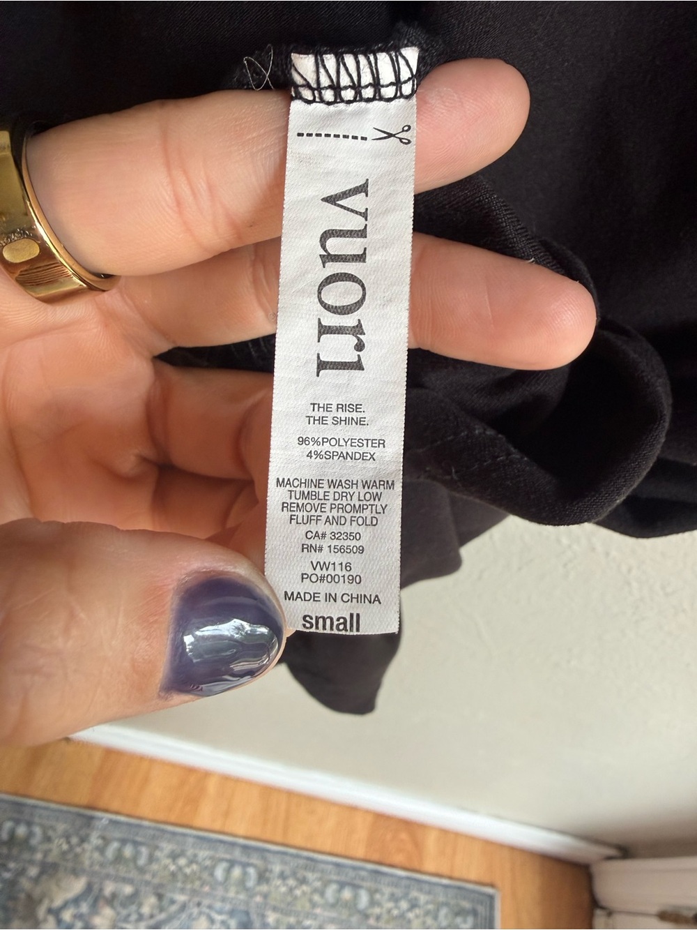 Vuori Black Performance Tank Top - Picture 5 of 5